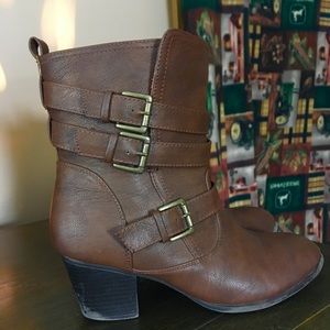 Calf high booties